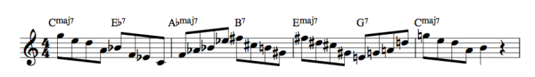 Coltrane Matrix Etude 57-Suspended Shapes Over The Coltrane Matrix | Bill Plake Music